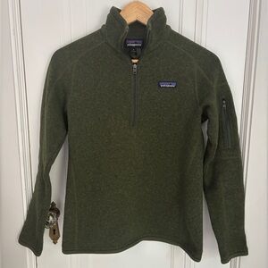 Patagonia Women’s Better Sweater 1/4-Zip Fleece in Green